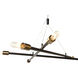 Kylo 6 Light 37.75 inch Black / Brass Chandelier Ceiling Light
